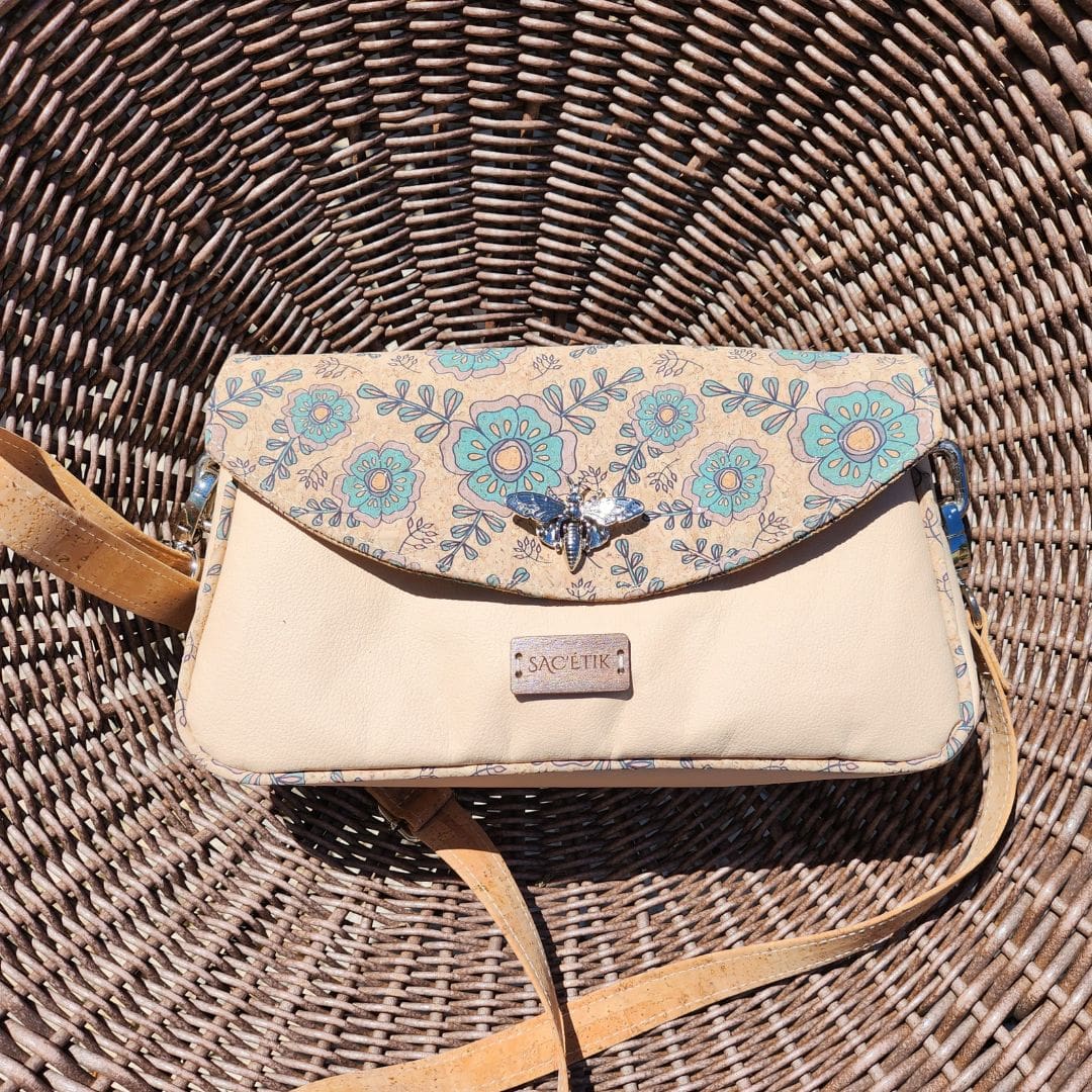 Sac Baguette Magnolia en Piñatex avec Rabat en Liège