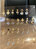 ref: HLF/PBOS - Small plain earrings