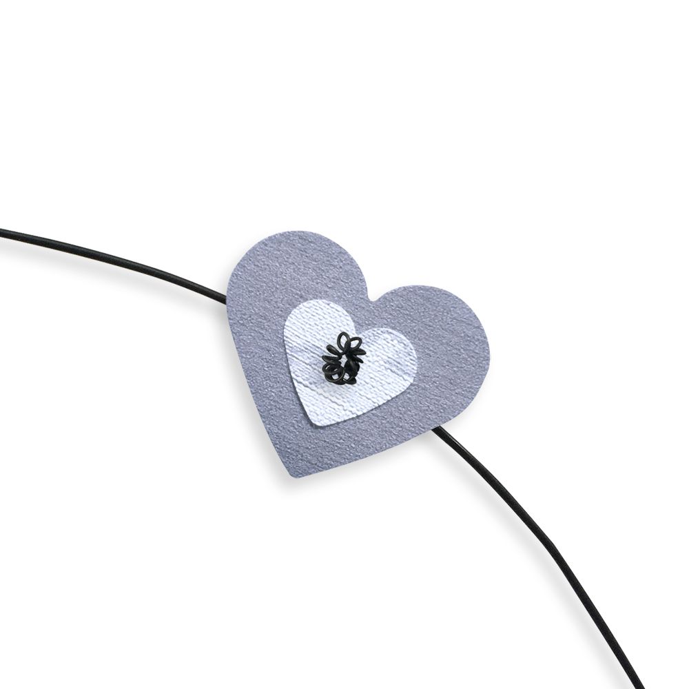 Prénom Marceau en fil de fer - Chat blanc - Bijoux de mur