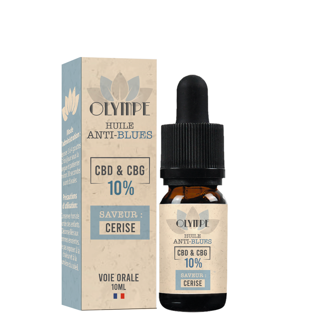 Huile de CBD et CBG anti blues Olympe cbd