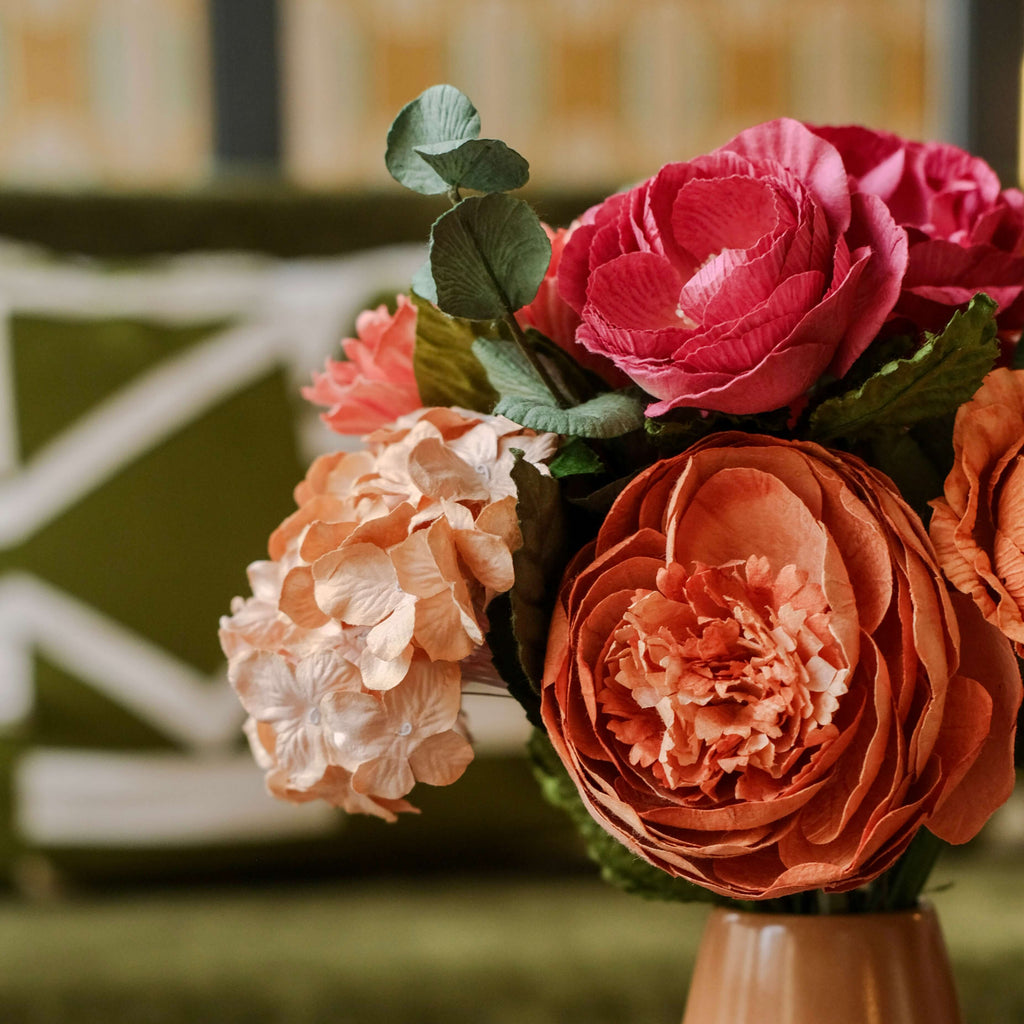 Bouquet fleurs en papier Zao