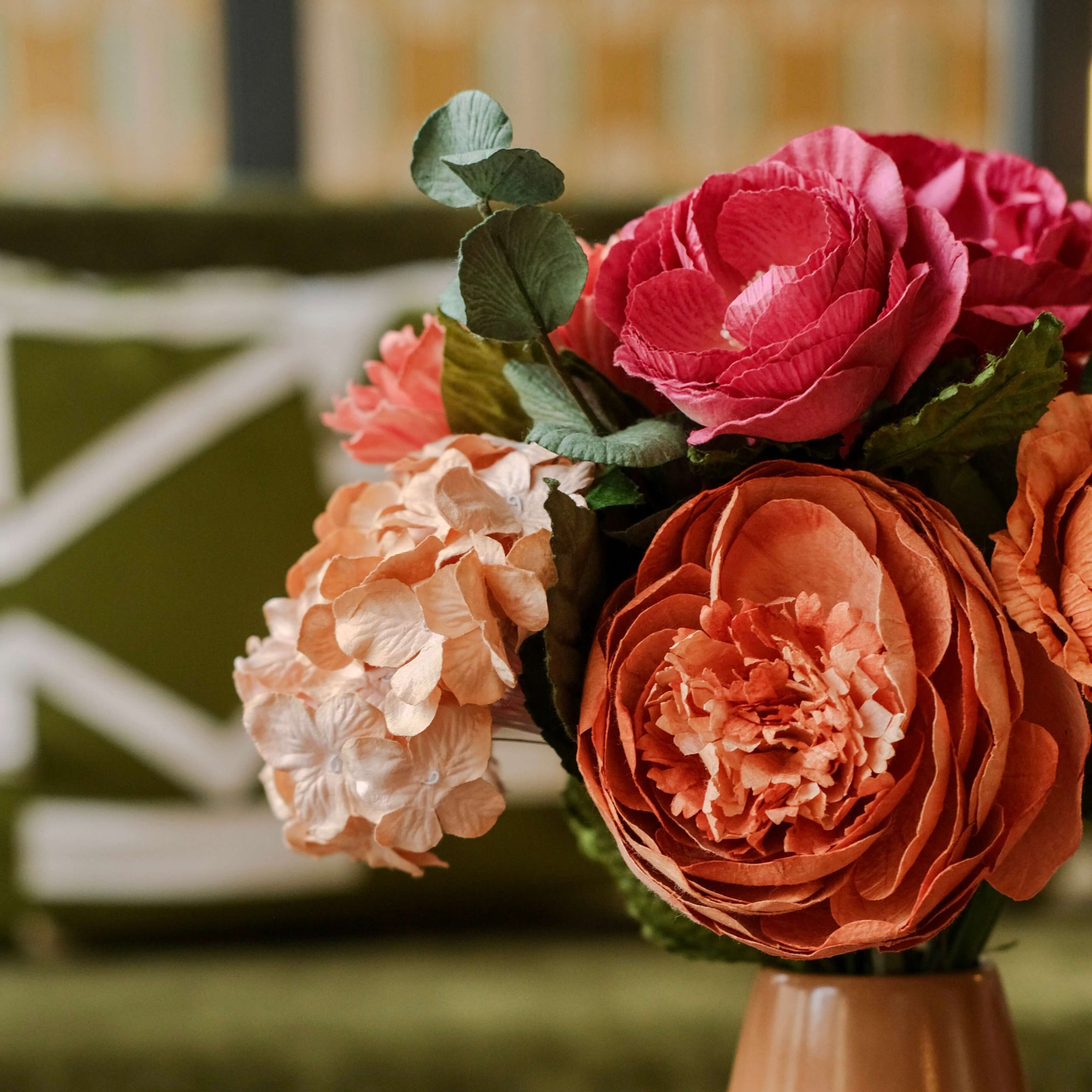 Bouquet fleurs en papier Zao