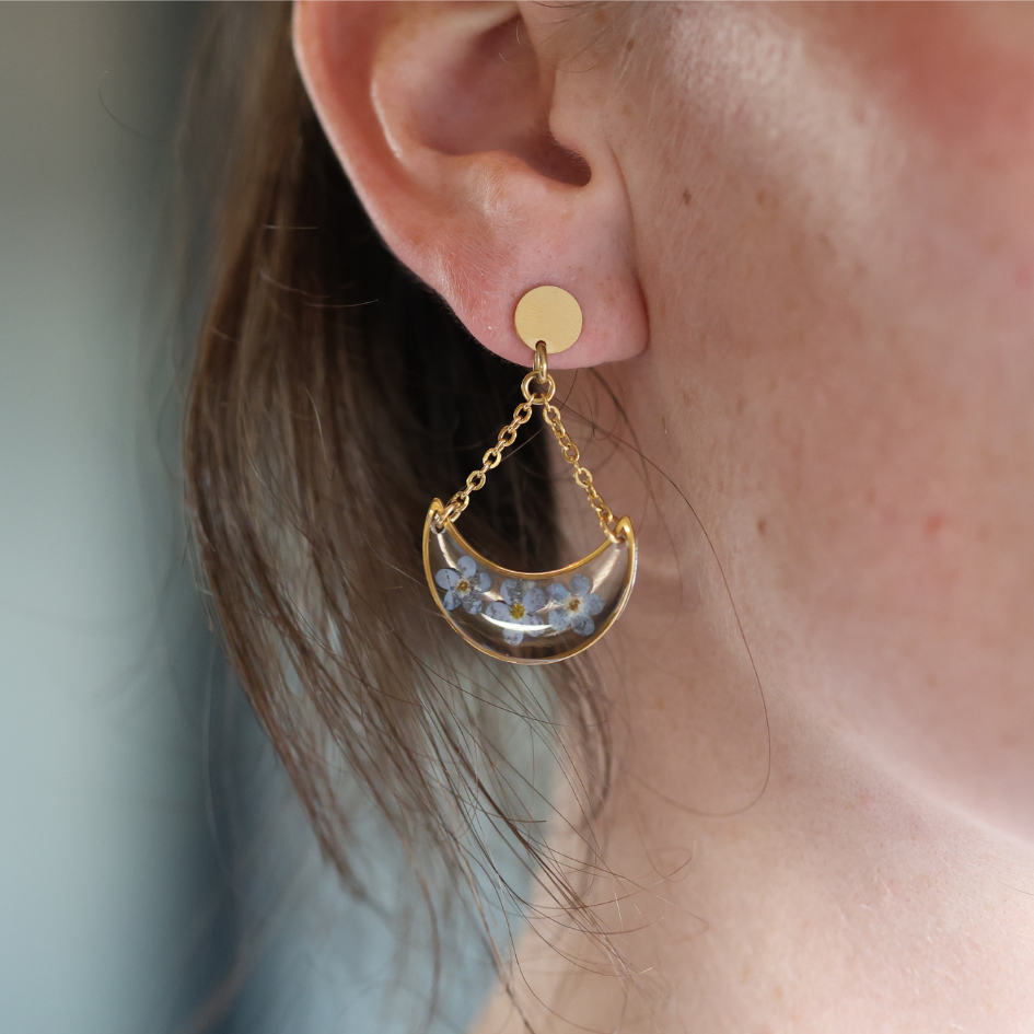 Boucles d’oreilles Lunille