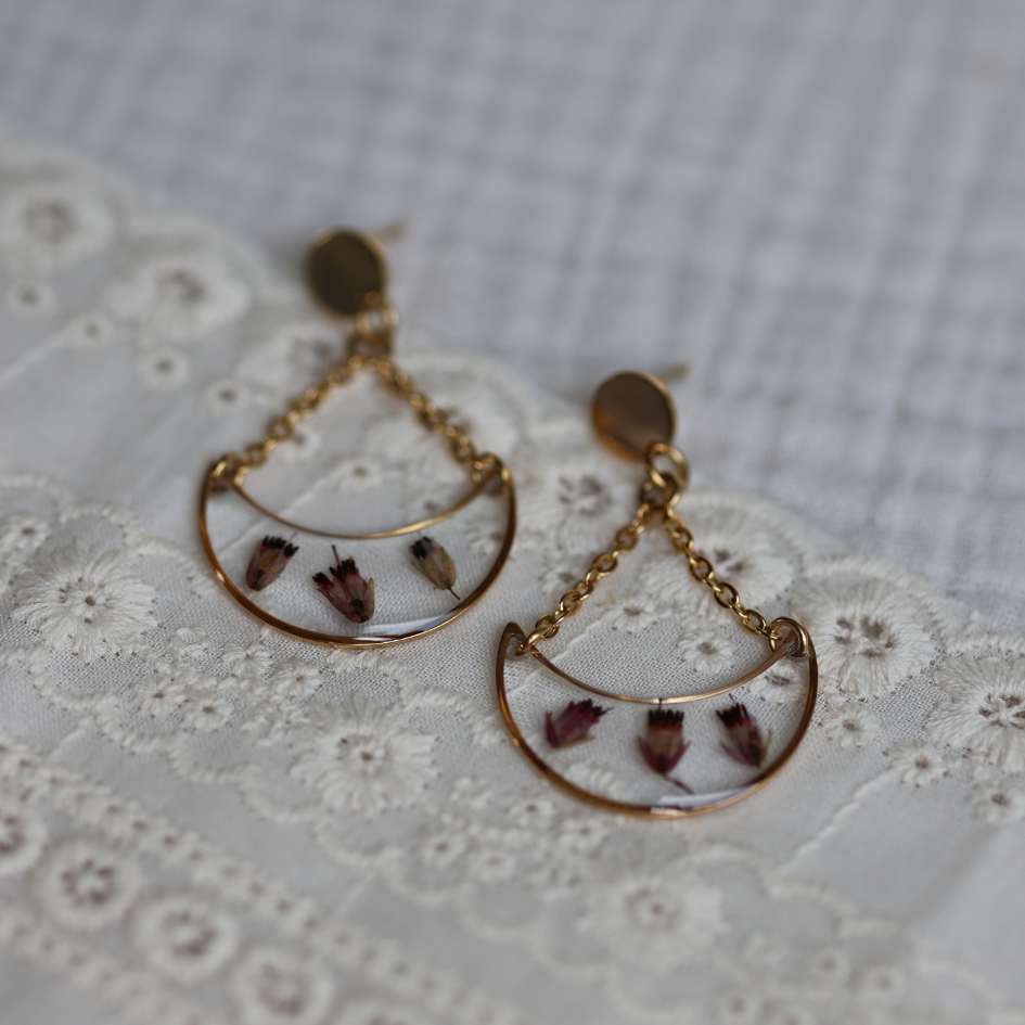 Boucles d’oreilles Lunille