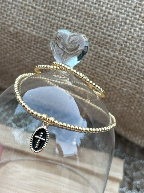 Collier "oh my croix" noir