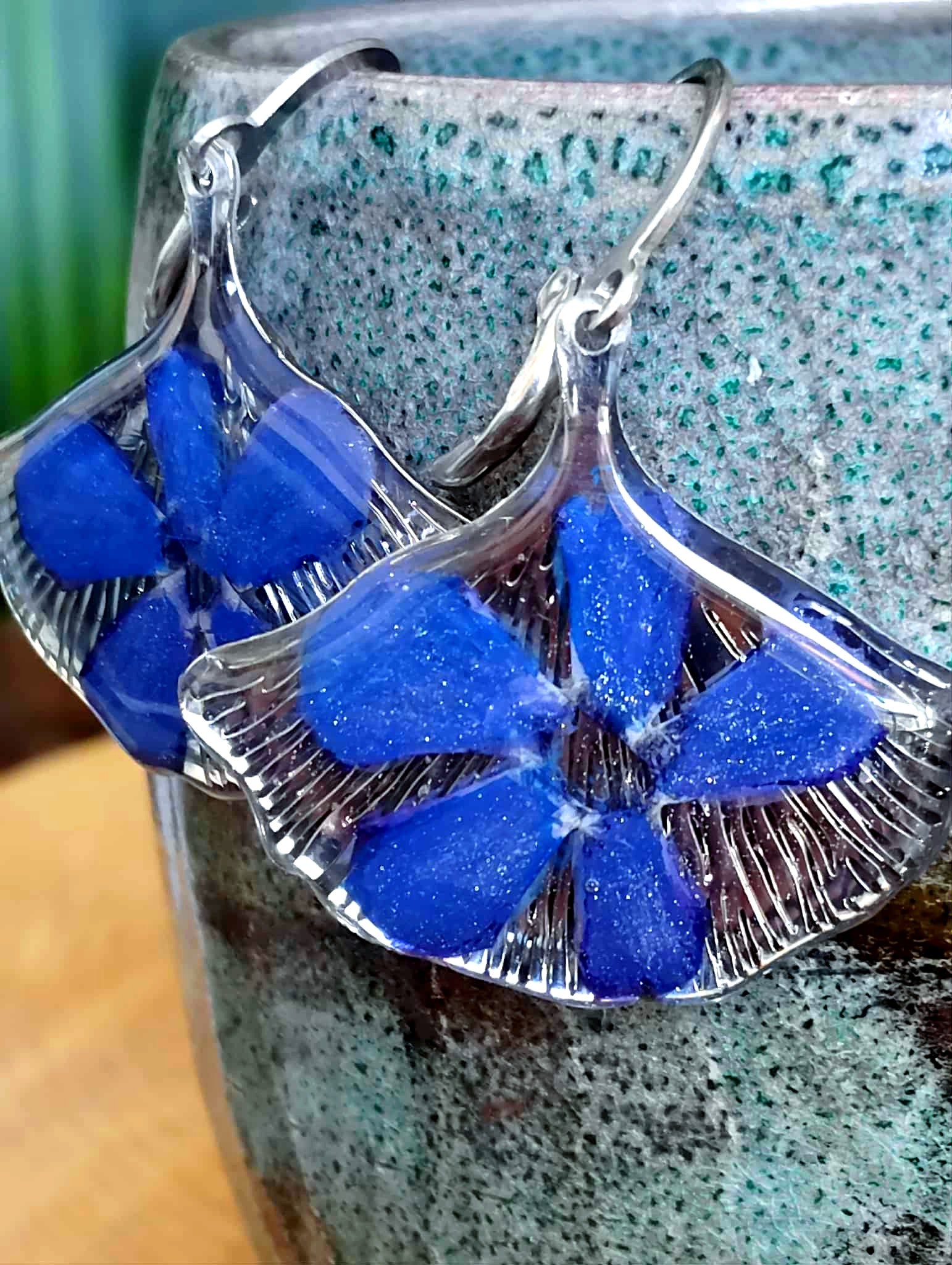 Boucles d'oreille, Pervenche