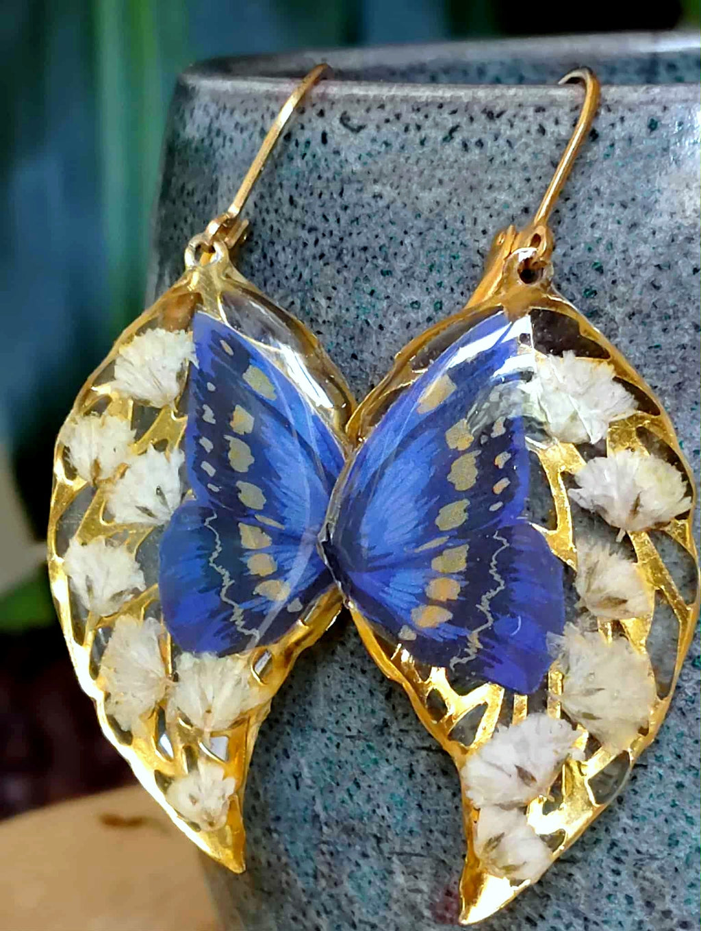Boucles d'oreille, Gypsophiles