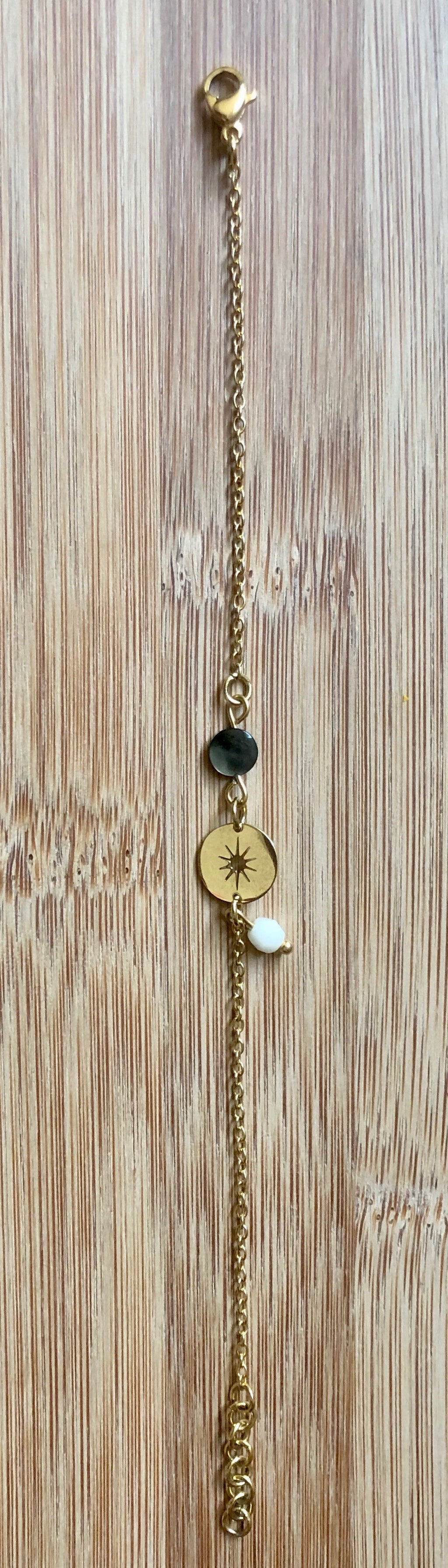 Bracelet "soleil nacré"