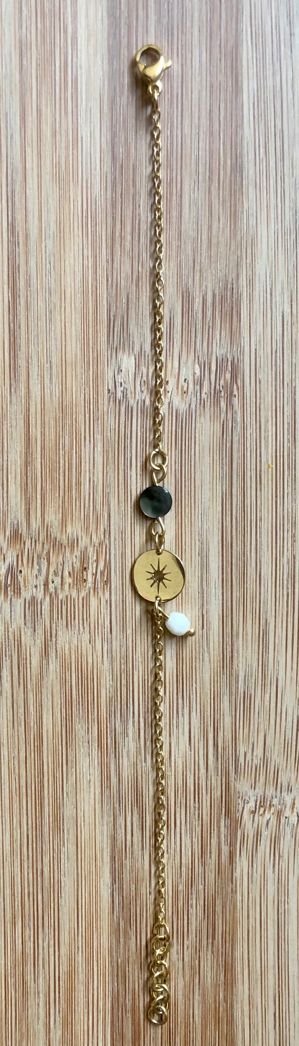 Bracelet "soleil nacré"