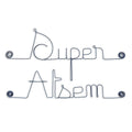 Simple wire message "Super ATSEM" - to pin up - Wall decor