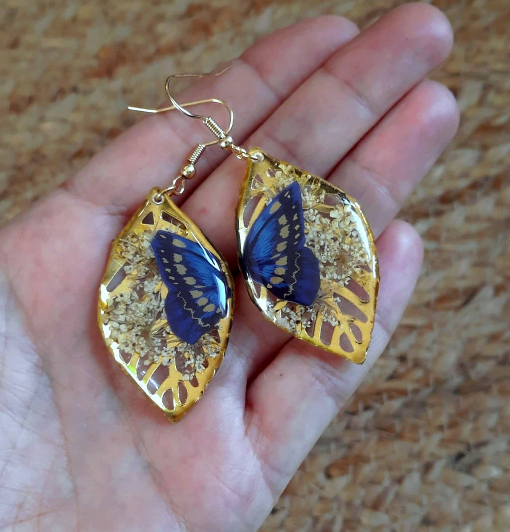 Boucles d'oreille, Fleur de carotte