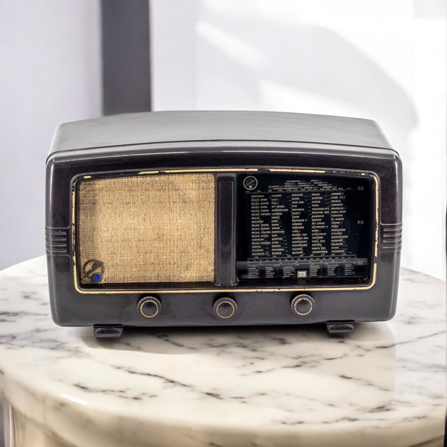 Radio Bluetooth Point Bleu Vintage 40’S