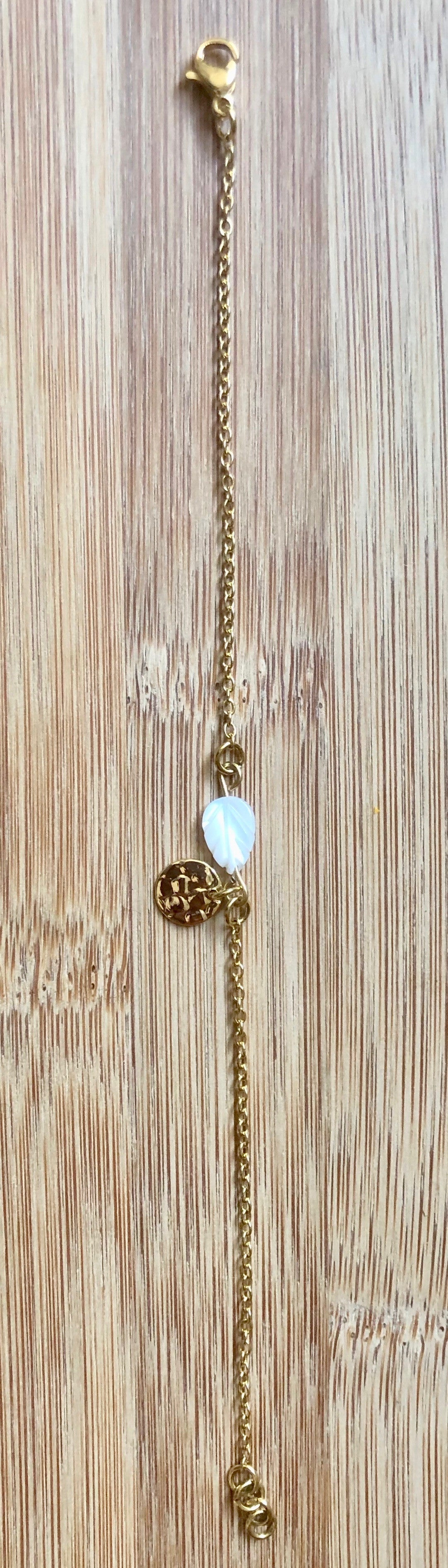 Bracelet feuille de nacre