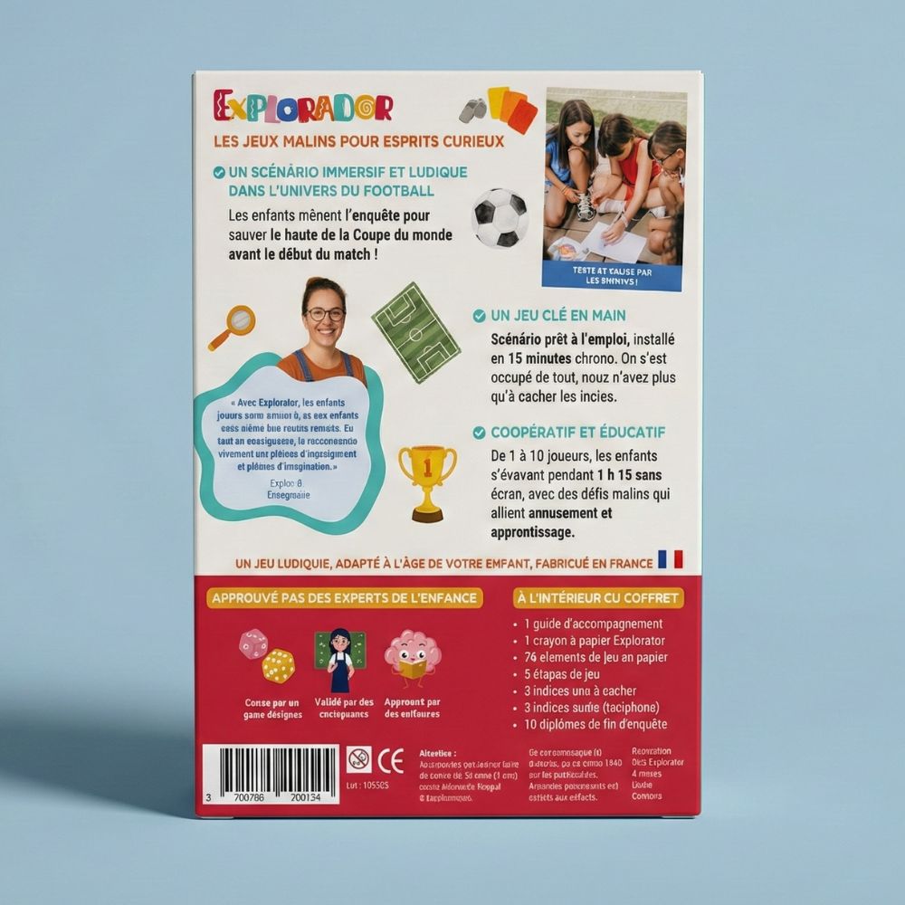 Coffret enquête - Sauvons la Finale de la Coupe du Monde - 6/8 ans