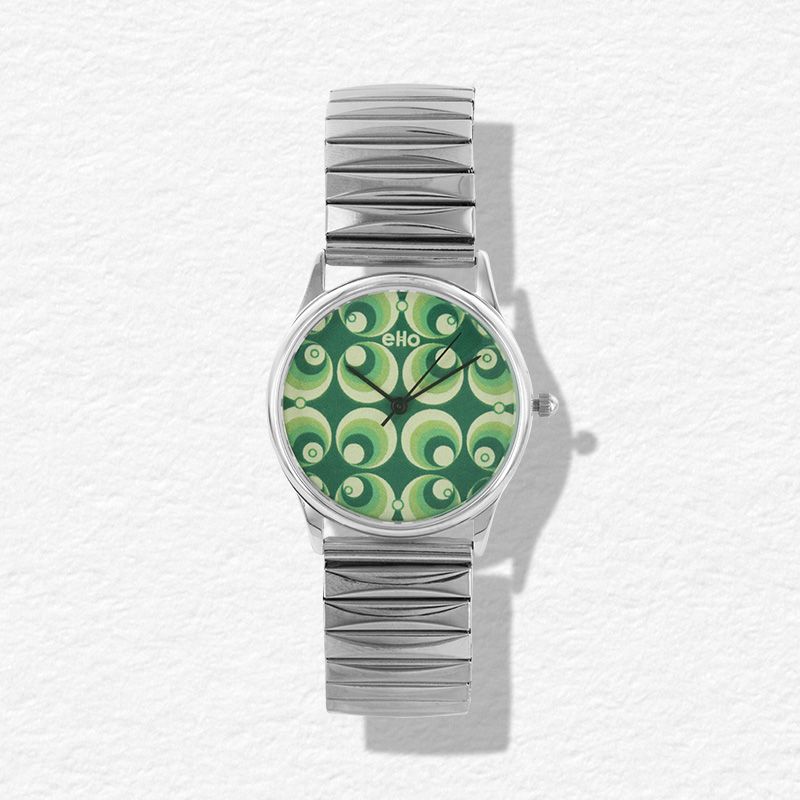 Montre Verte Spirale