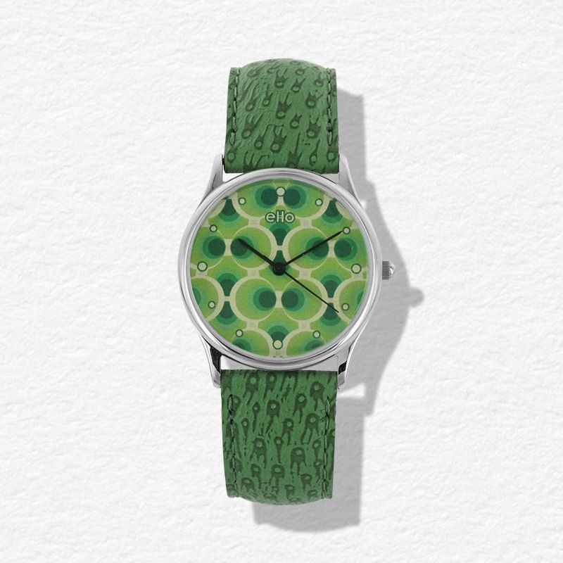 Montre Verte Bulle