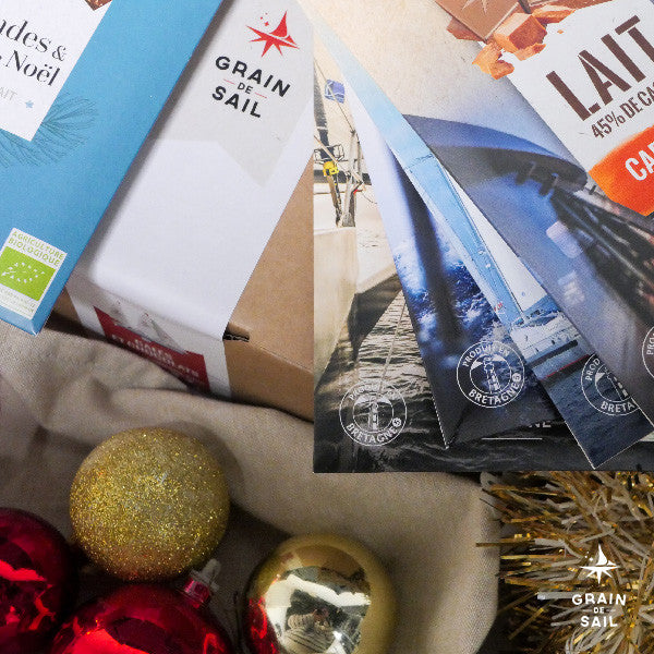 Coffret 2 tablettes de Noël + 4 tablettes de Chocolat au Lait