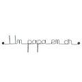 Simple wire message "A golden dad" - to pin up - Wall jewelry