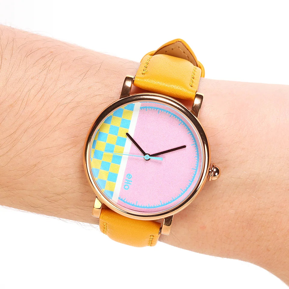 Montre Pixel Jaune