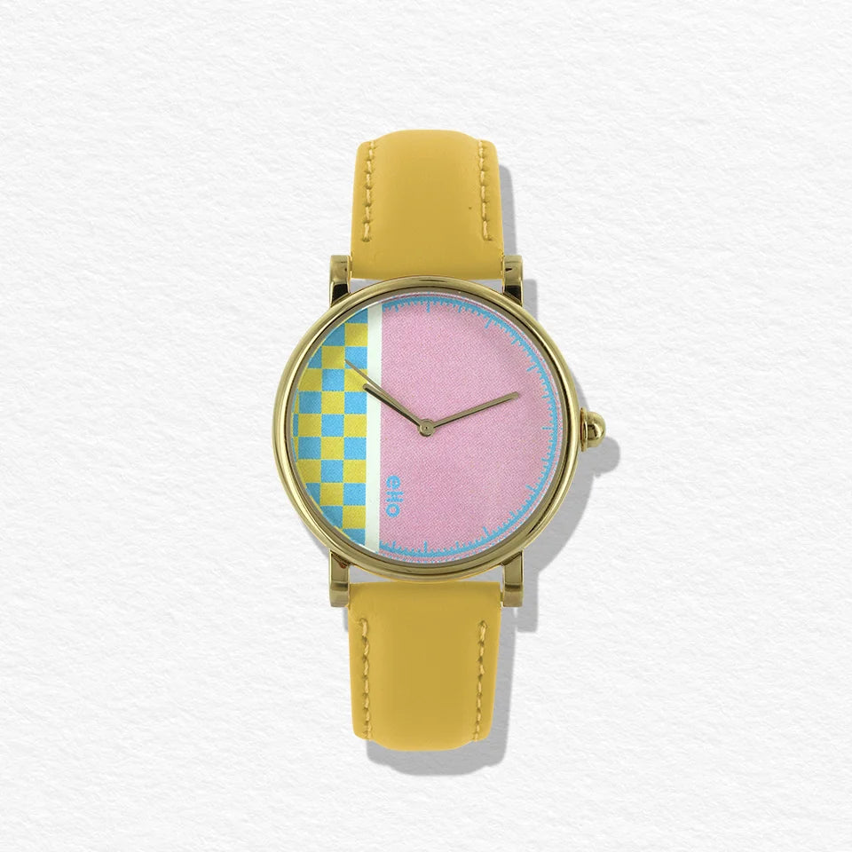 Montre Pixel Jaune
