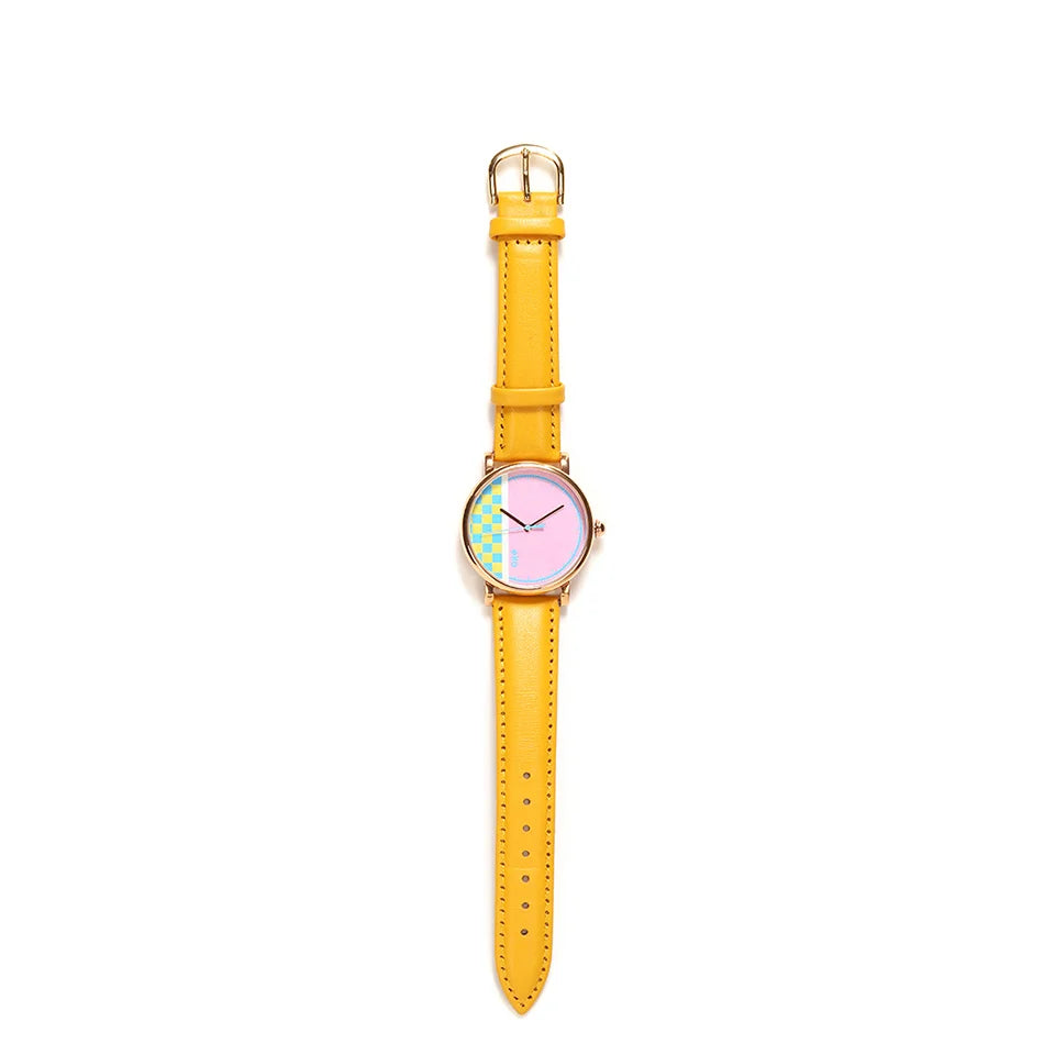 Montre Pixel Jaune