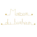 Message simple en fil de fer