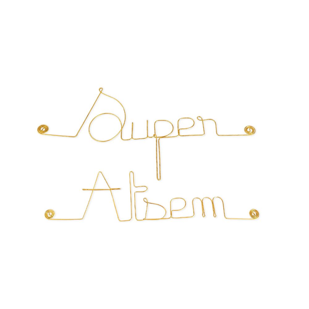 Simple wire message "Super ATSEM" - to pin up - Wall decor