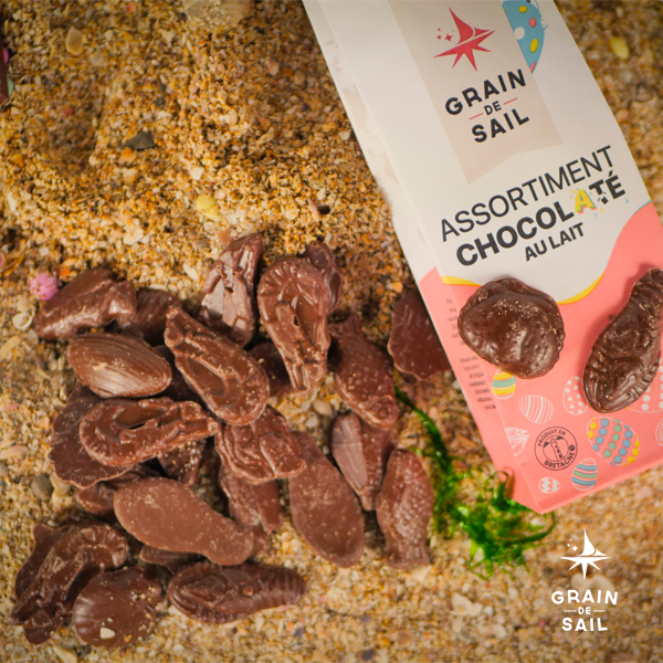 Sachet Assortiment de chocolat au Lait - 150G - BIO