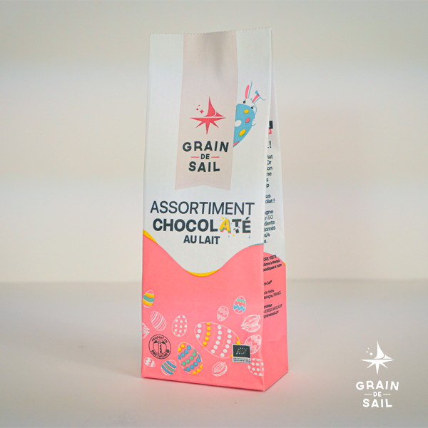 Assorted Milk Chocolate Pouch - 150g - Organic