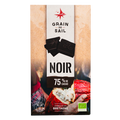 Dark chocolate bar 75% cocoa - 100g - Organic