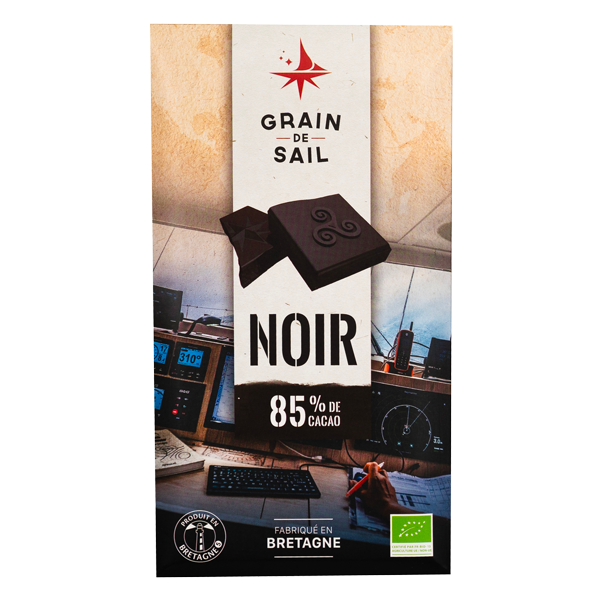 Tablette de chocolat Noir 85% de cacao - 100G - BIO