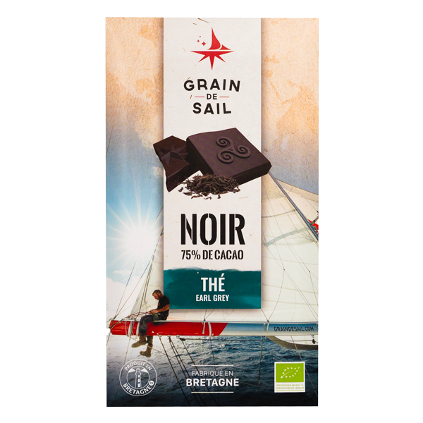 Tablette de chocolat Noir au Thé Earl Grey - 100G - BIO