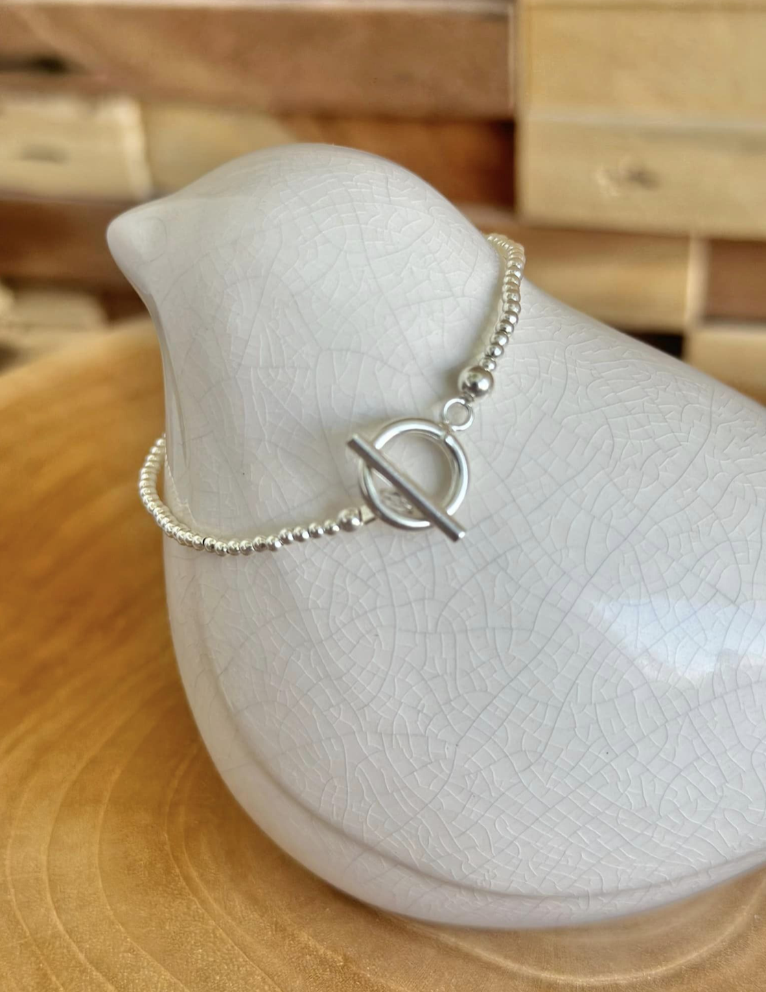 Bracelet en argent 925, Toggle