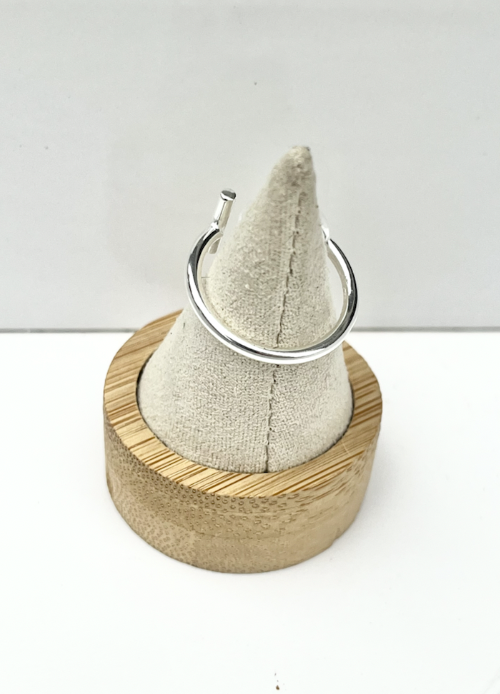 BAGUE PERLES ARG TREFLE PAILLETTES