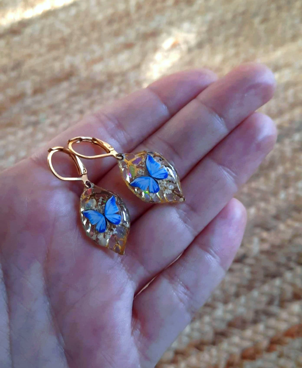 Boucles d'oreille, Fleur de carotte