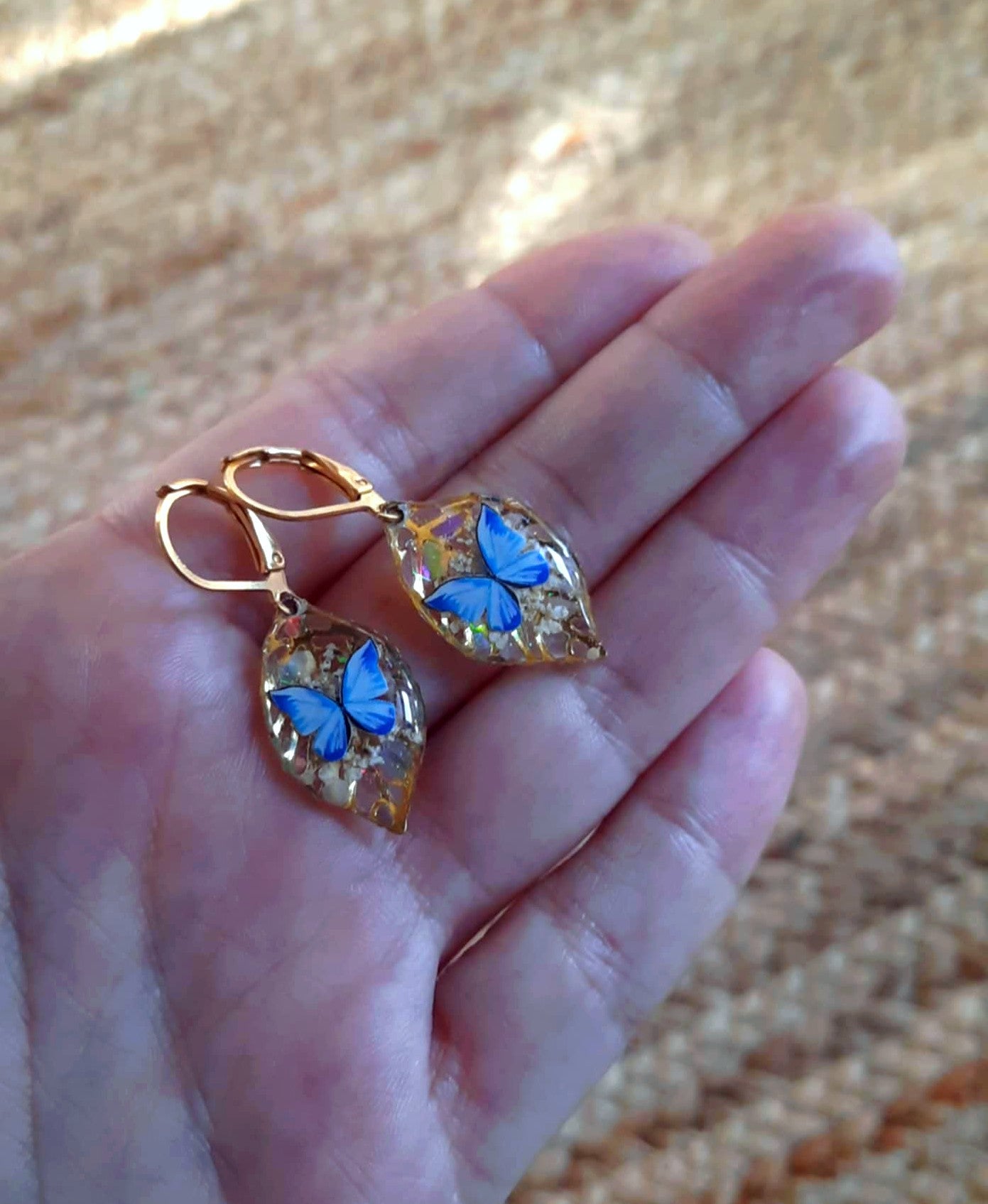 Boucles d'oreille, Fleur de carotte