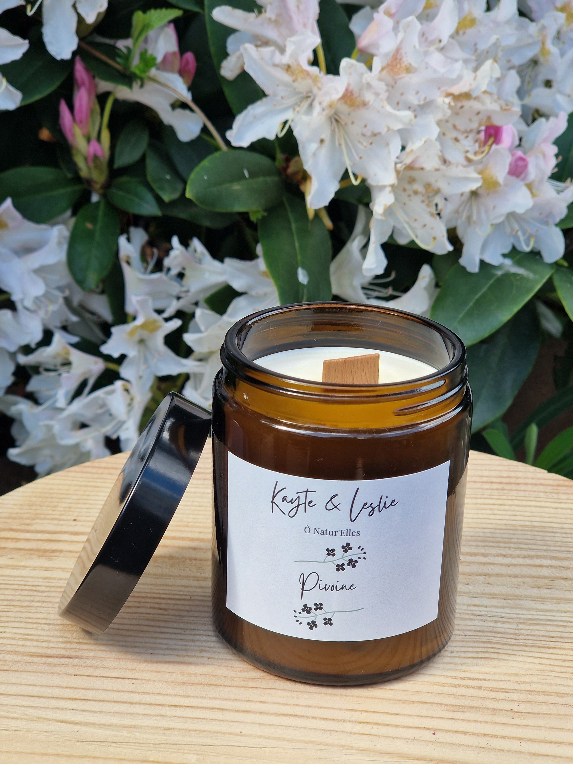 Bougie parfumée végétale "PIVOINE"