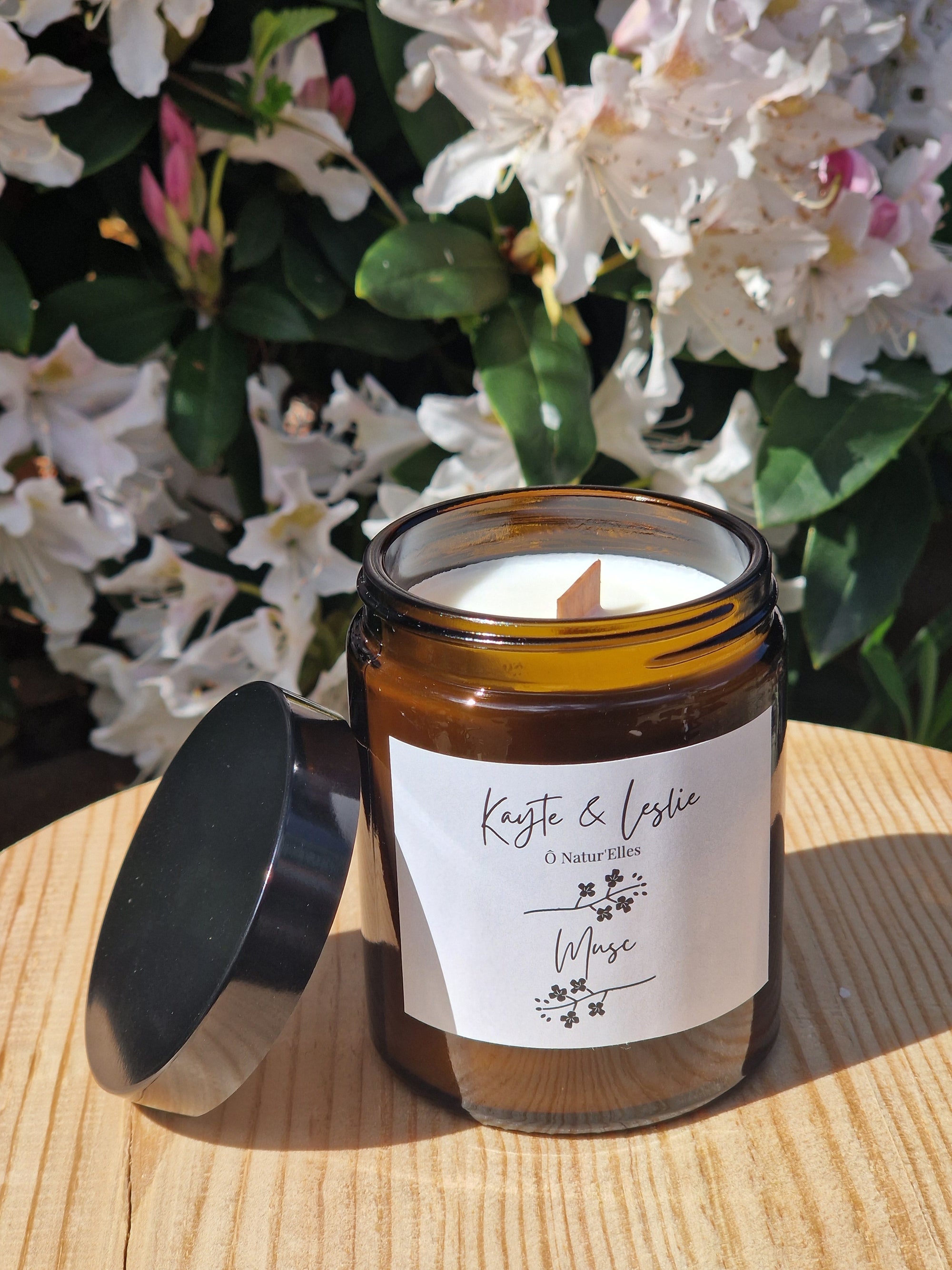 Bougie parfumée végétale "MUSC"