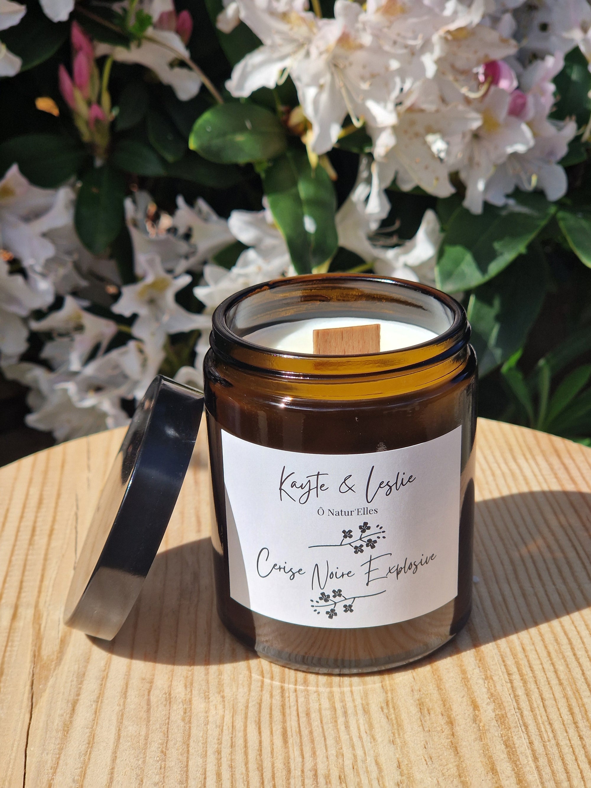 Bougie parfumée végétale "CERISE NOIRE EXPLOSIVE"