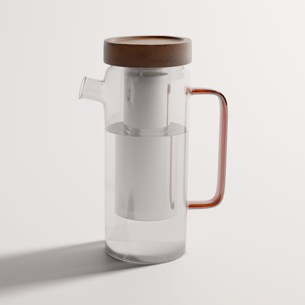 Carafe filtrante en verre  écologique 1,5L