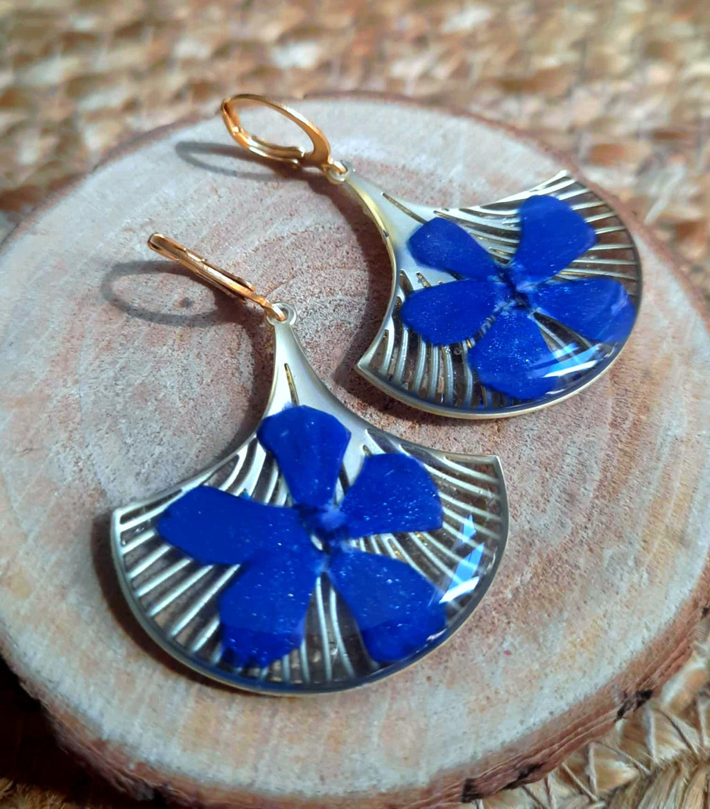 Boucles d'oreille, Pervenche