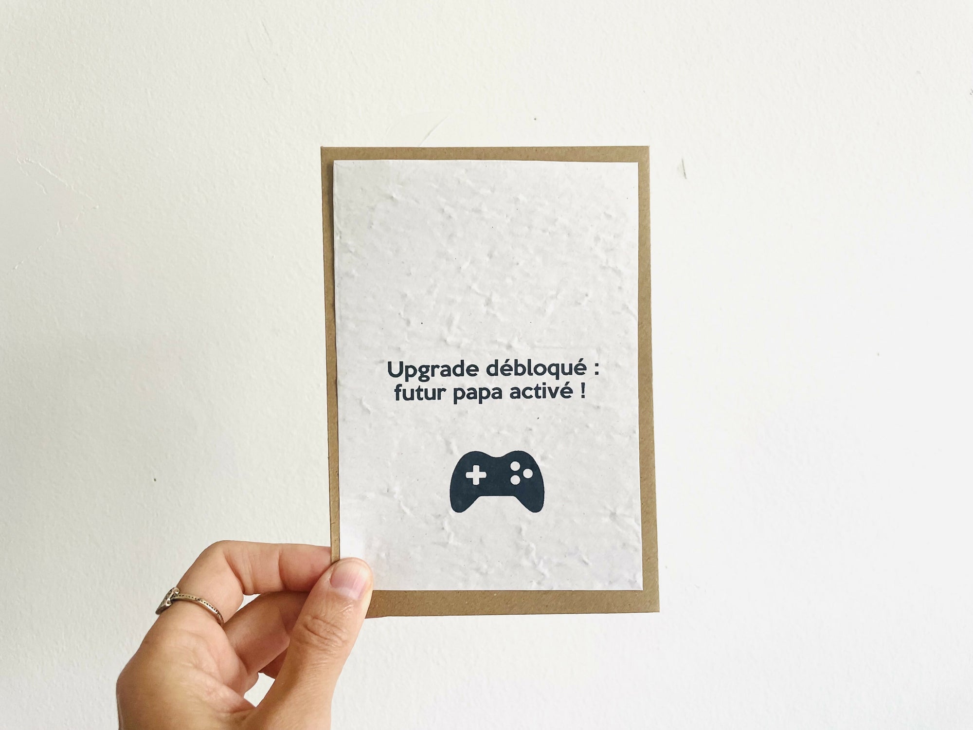 Carte à planter futur papa annonce grossesse