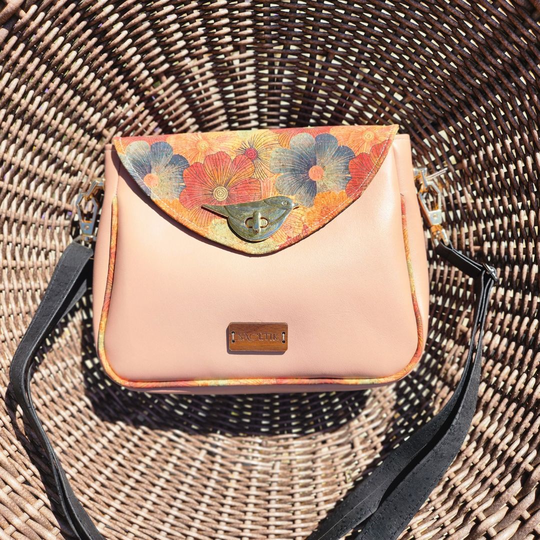 Sac Camélia en Apple Skin et Liège
