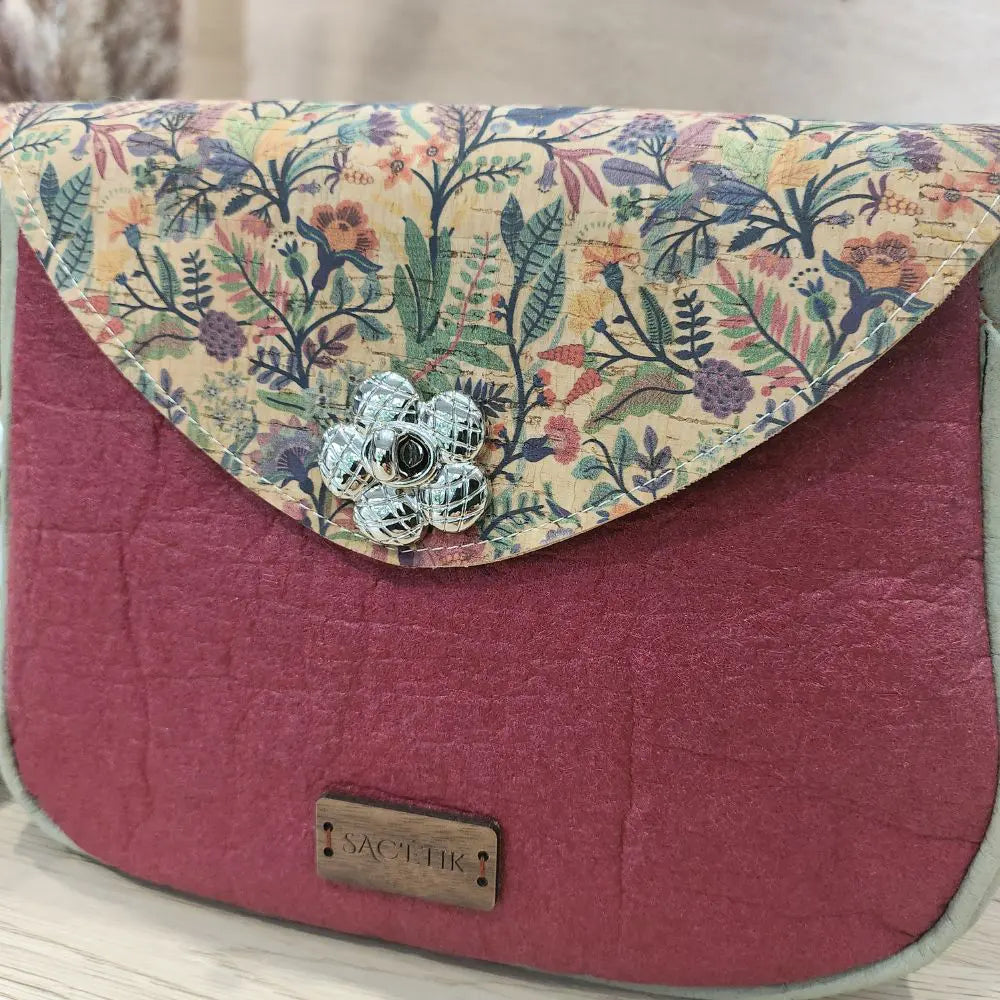 Sac Camélia en Piñatex et Liège
