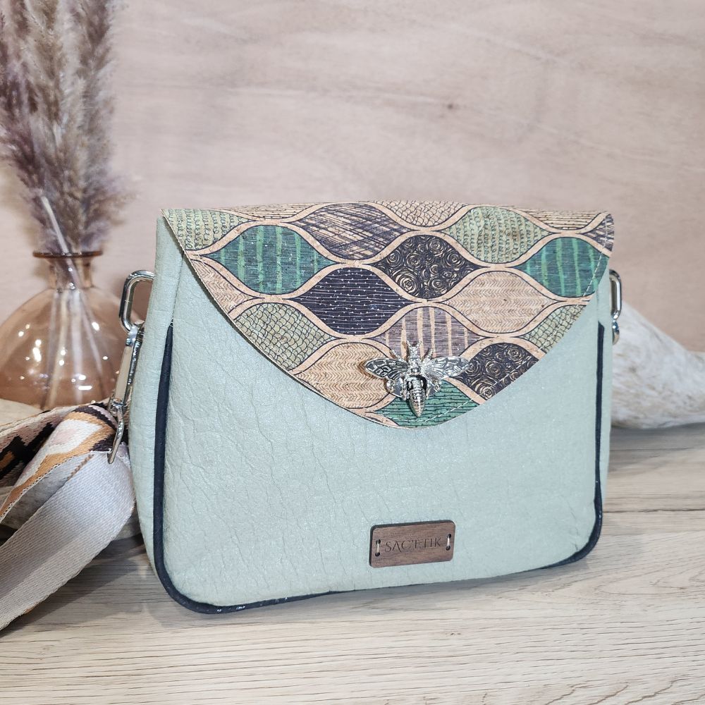 Sac Camélia en Piñatex et Liège