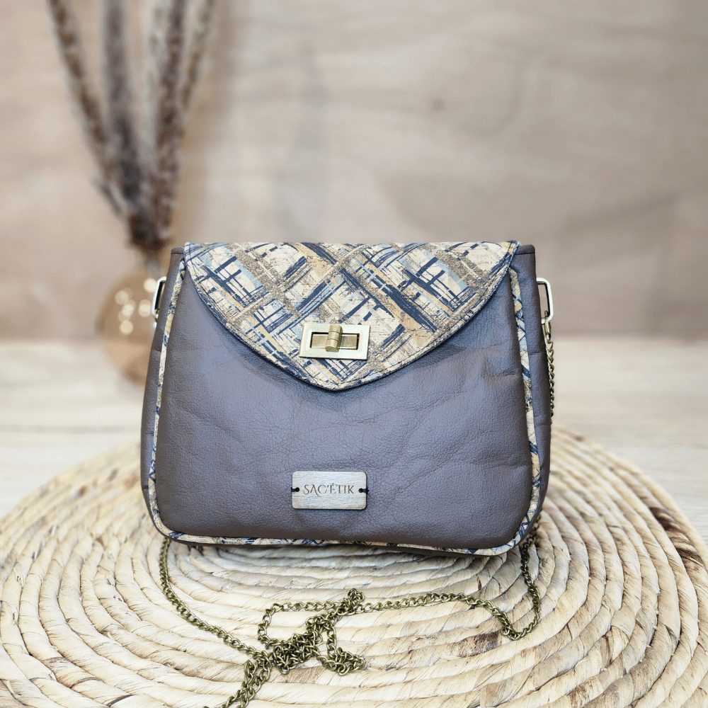 Sac Camélia en Piñatex et Liège