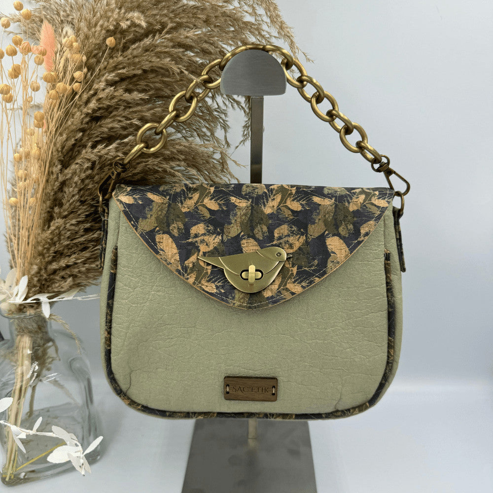 Sac Camélia en Piñatex et Liège