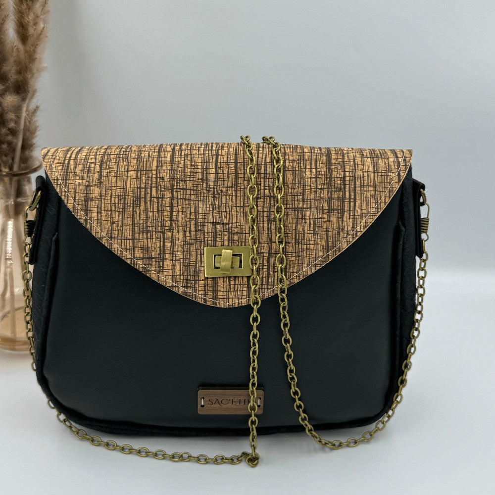 Sac Camélia en Apple Skin,Piñatex et Liège