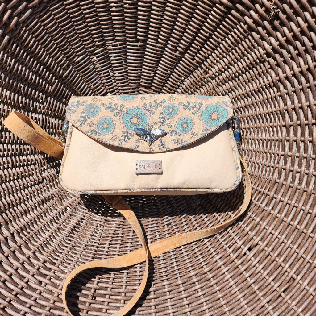 Sac Baguette Magnolia en Piñatex avec Rabat en Liège