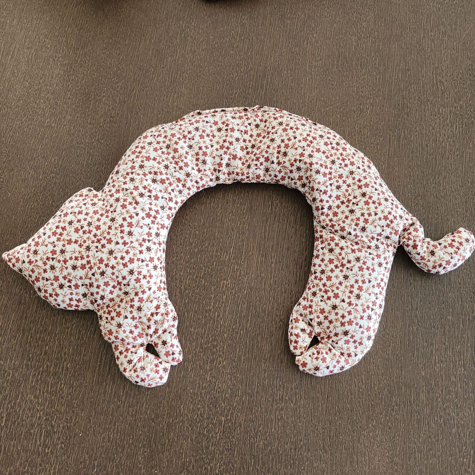 Bouillotte sèche pour les cervicales aux graines de Lin Bio en forme de chat